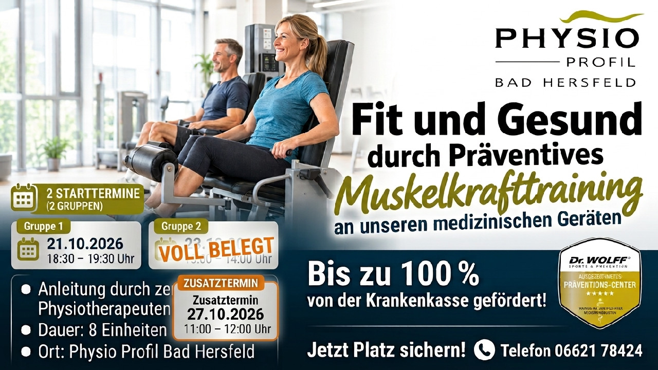 Dr. WOLFF Präventionskurs Muskeltraining